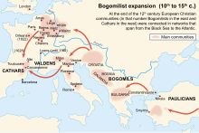 A map of the Bogomilist expansion in Europe