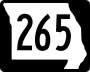 Route 265 marker