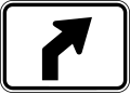 M5-2PR Advance Right Turn Arrow (45 Degree Angle)