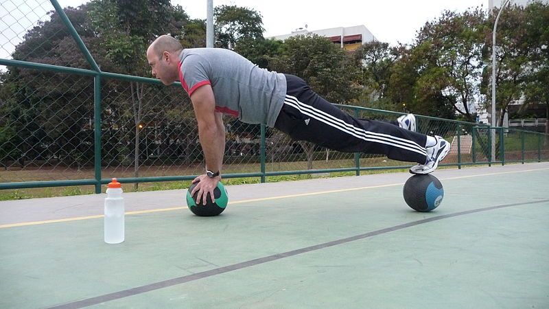 File:Medicine Ball Plank.jpg