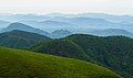 View of mountain layers from Obudu Plateau