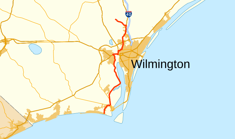 File:NC 133 map.svg