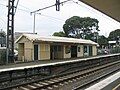 Former ground-level Platform 2 building prior to demolition, September 2005