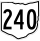 State Route 240 marker