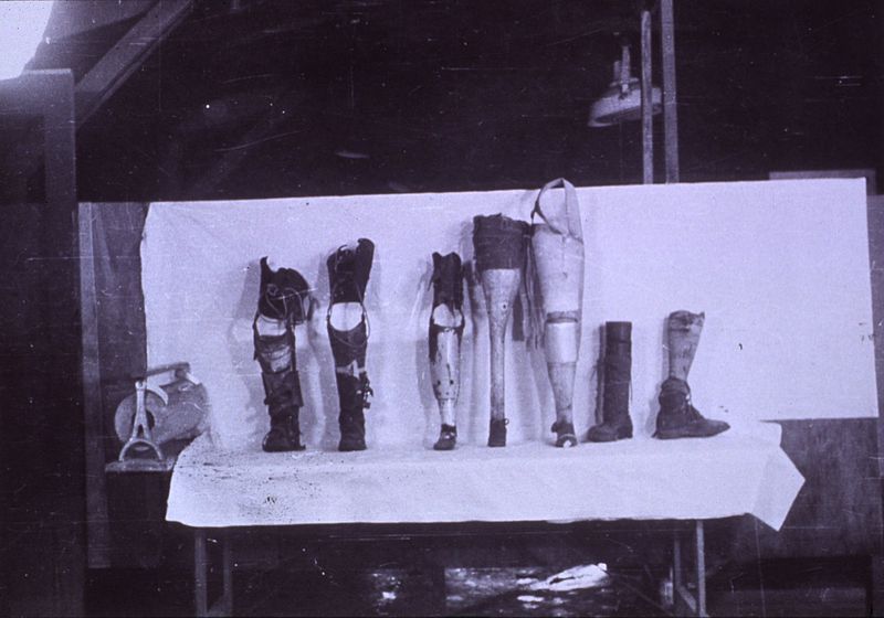 File:Seven prosthetic legs.jpg