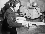 A member of the Women's Royal Australian Naval Service at HMAS Harman in 1941