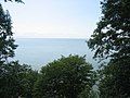 Looking at the Strait of Georgia from the path leading to Wreck Beach.