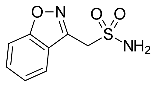 File:Zonisamide structure.svg