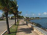 The newly made sea walk. Tourism in the northern cays of Caibarién's waters have infused a little money for public works in the city, still; most of the historic buildings are left aside until they collapse.