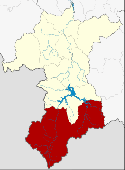 District location in Yala province