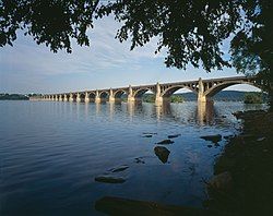 Columbia–Wrightsville Veterans Memorial Bridge over the Susquehanna River