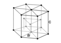 Hexagonal close packed crystal structure