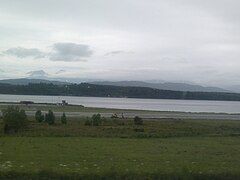 Molde Airport Årø, terminal in background