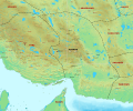 Map of Sasanian Kirman and its surroundings