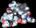 Space-filling model of paclitaxel