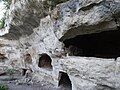 Cave dwellings with several levels