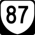 State Route 87 marker