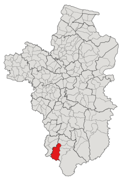 Subdistrict location in Ubon Ratchathani province