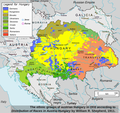 Hungary ethnic map (1910)