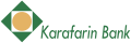 The English logo of Karafarin bank.