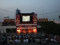 The screening of "Battleship Potemkin" on the Potemkin Steps