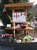 Memorial in Whistler to Kumaritashvili