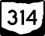 State Route 314 marker