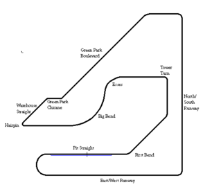 The track layout from 1967 to 1982 (2nd variation)