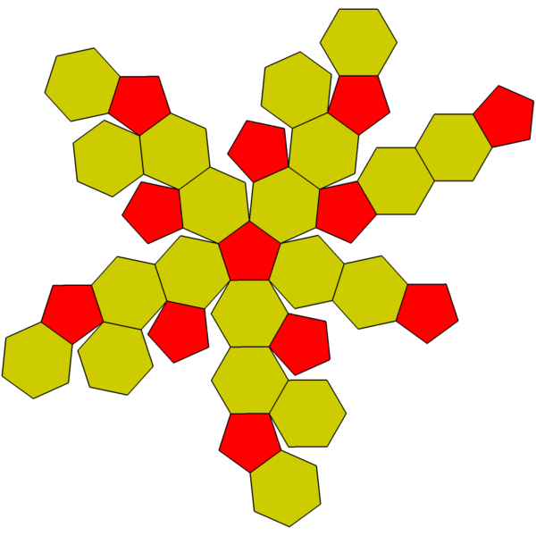 File:Truncated icosahedron flat.png