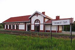 Narrow gauge railway station in Tułowice