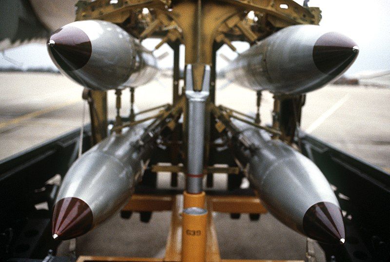 File:B-61 bomb rack.jpg