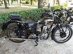 Benelli 250 TN with elastic rear suspension (1937)