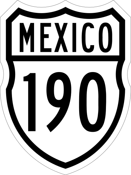 File:Carretera federal 190.svg