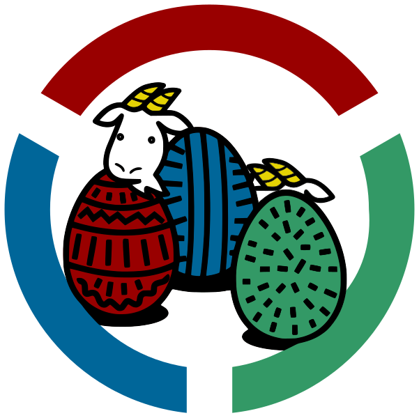 File:Easter eggs goat.svg