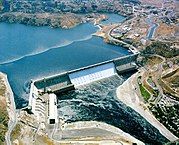 Grand Coulee Dam on the Columbia River in the U.S. state of Washington