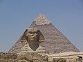 Khafre's Pyramid and the Great Sphinx.