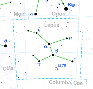 Gliese 229 is located in the constellation Lepus