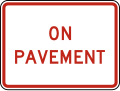 R8-3cP On pavement (plaque)