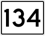 State Route 134 marker