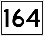 State Route 164 marker