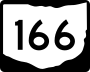 State Route 166 marker