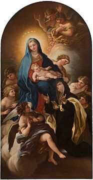 The Virgin Mary Presenting the Baby Jesus to Santa Maria Maddalena dei Pazzi (1767)