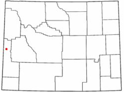 Location of Turnerville, Wyoming