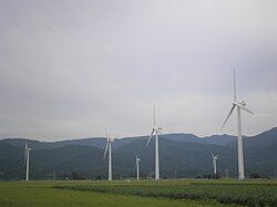 Wind farm in Shonai