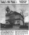 Nassau County Sheriff Wood and Undersheriff Skinner at Nassau County's Temporary Court House, Circa 1899.