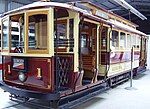 First electric tram in Adelaide - on display at the St Kilda, South Australia tram museum January 2007