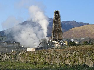 One of hot spring-wells site in Beppu Spa