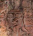 Knee attack stone carving at Bayon temple(12th/13th century)