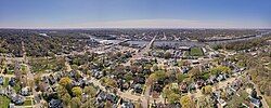 Aerial view of Dixon, Illinois