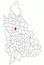 Location in Dâmbovița County